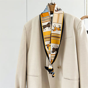 MaraSilk Pure Mulberry Silk Scarf - Ribbon Satin MS698