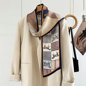 MaraSilk Pure Mulberry Silk Scarf - Ribbon Satin MS698 59" x 6" MS69801