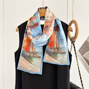 MaraSilk Pure Mulberry Silk Scarf - Ribbon Satin MS699 59" x 6" MS69901