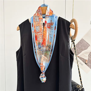 MaraSilk Pure Mulberry Silk Scarf - Ribbon Satin MS699