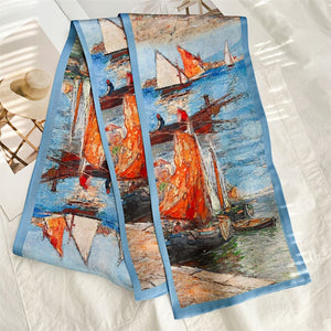 MaraSilk Pure Mulberry Silk Scarf - Ribbon Satin MS699