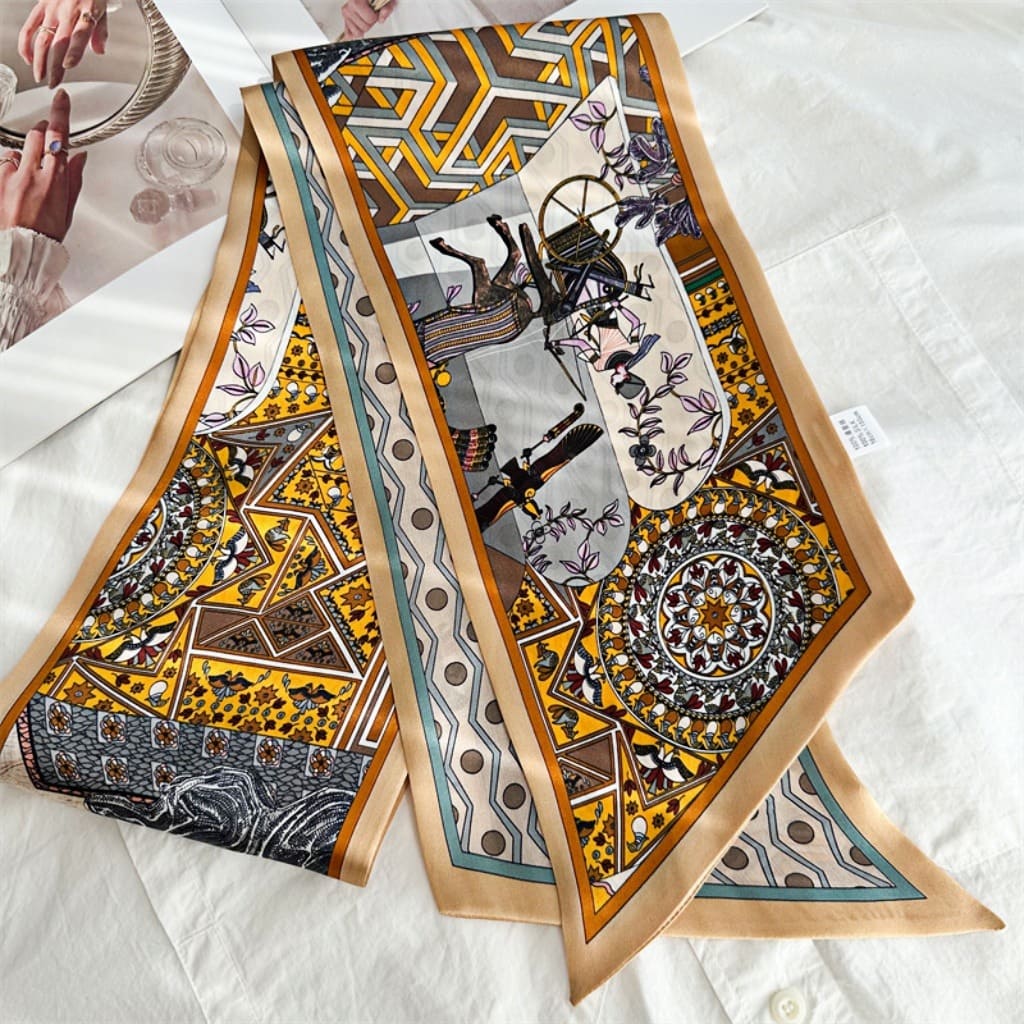 MaraSilk Pure Mulberry Silk Scarf - Ribbon Satin MS708