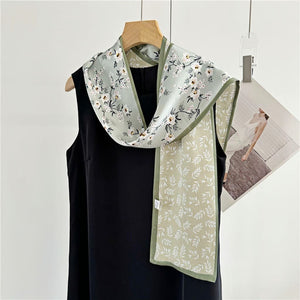 MaraSilk Pure Mulberry Silk Scarf - Ribbon Satin MS710