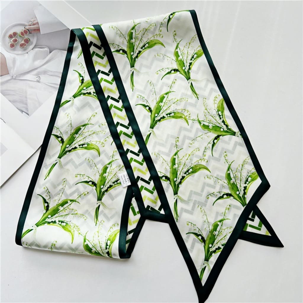 MaraSilk Pure Mulberry Silk Scarf - Ribbon Satin MS711