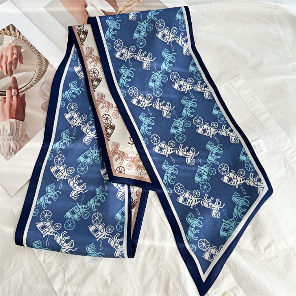 MaraSilk Pure Mulberry Silk Scarf - Ribbon Satin MS715