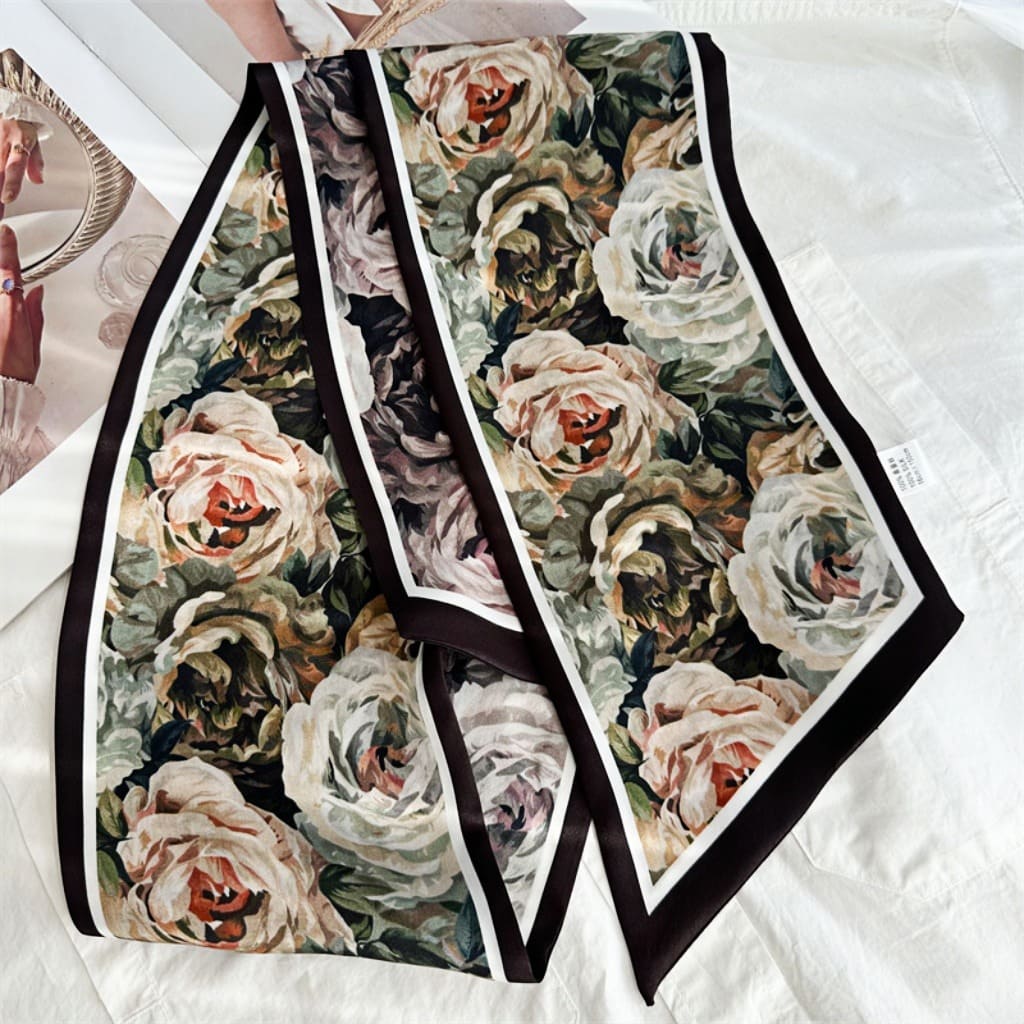 MaraSilk Pure Mulberry Silk Scarf - Ribbon Satin MS716