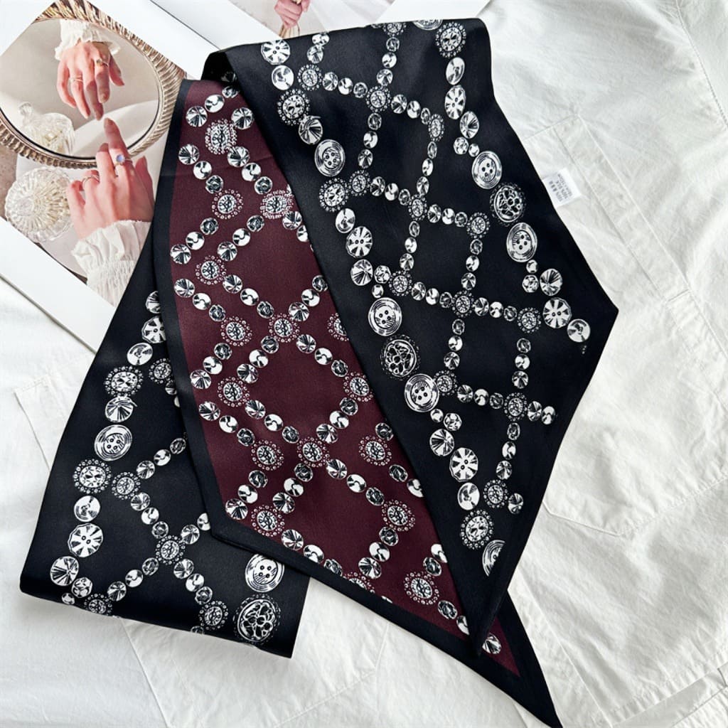 MaraSilk Pure Mulberry Silk Scarf - Ribbon Satin MS720