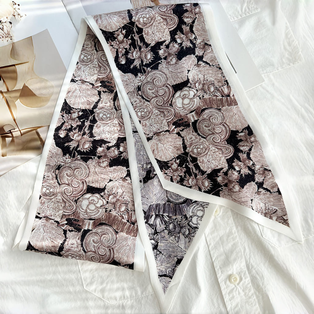 MaraSilk Pure Mulberry Silk Scarf - Ribbon Satin MS721