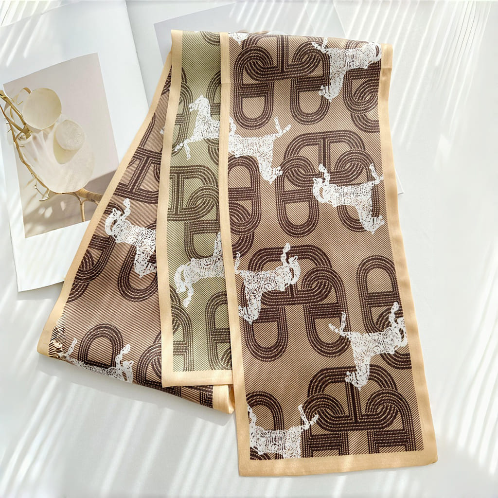 MaraSilk Pure Mulberry Silk Scarf - Ribbon Satin MS722