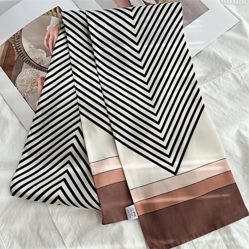 MaraSilk Pure Mulberry Silk Scarf - Ribbon Satin MS723