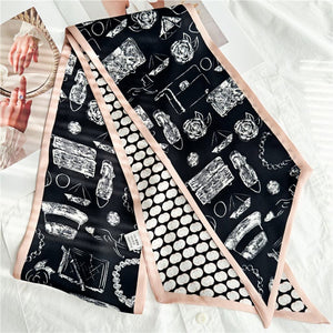 MaraSilk Pure Mulberry Silk Scarf - Ribbon Satin MS724