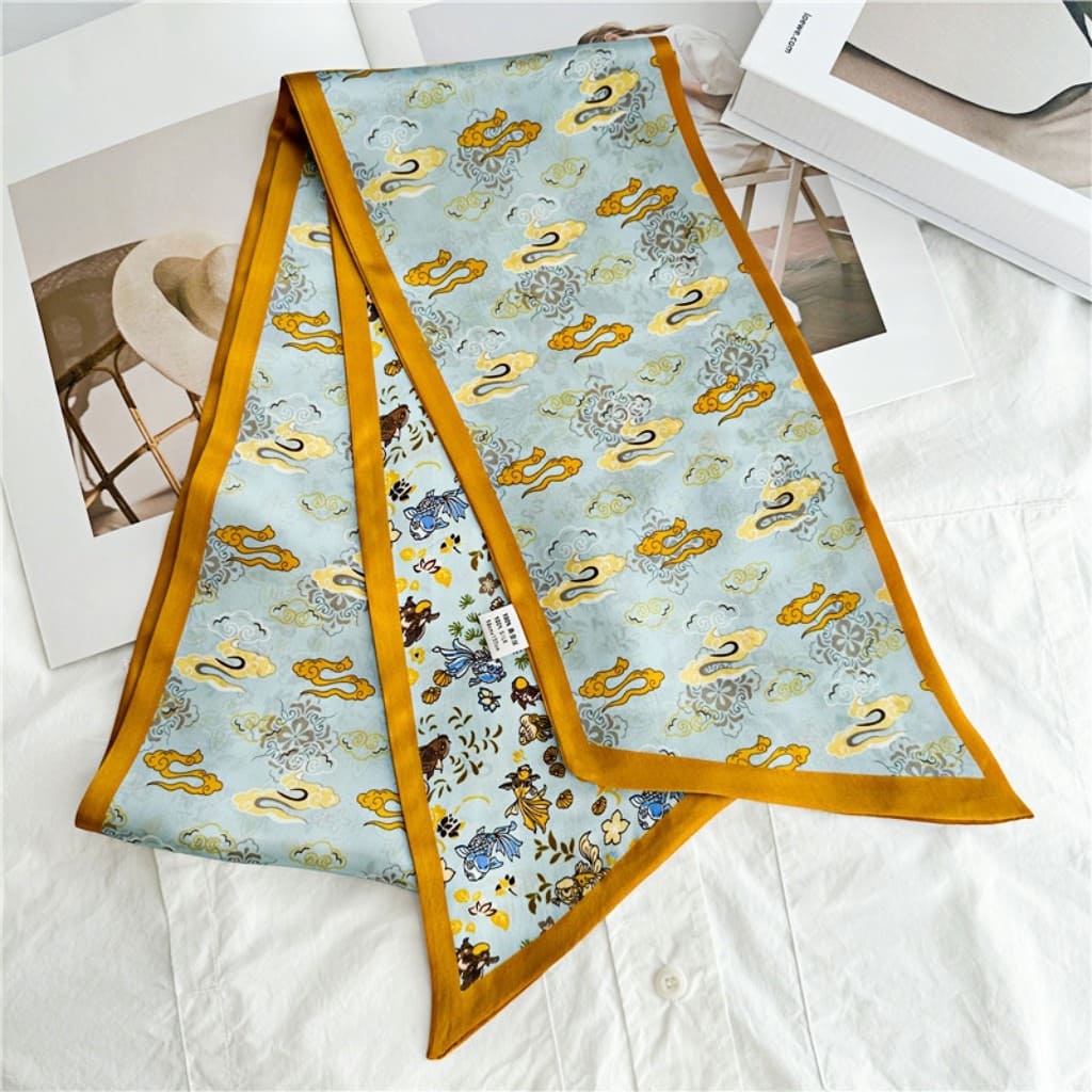 MaraSilk Pure Mulberry Silk Scarf - Ribbon Satin MS725