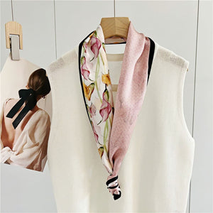 MaraSilk Pure Mulberry Silk Scarf - Ribbon Satin MS726