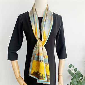 MaraSilk Pure Mulberry Silk Scarf - Ribbon Satin MS727