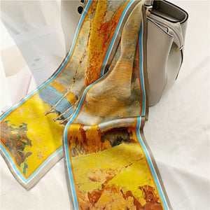 MaraSilk Pure Mulberry Silk Scarf - Ribbon Satin MS727