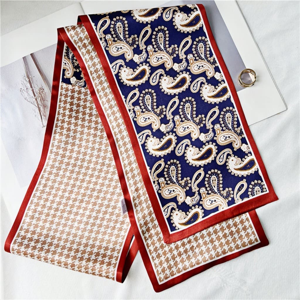 MaraSilk Pure Mulberry Silk Scarf - Ribbon Satin MS733 59" x 6" MS73301