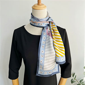 MaraSilk Pure Mulberry Silk Scarf - Ribbon Satin MS734