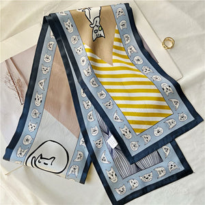 MaraSilk Pure Mulberry Silk Scarf - Ribbon Satin MS734