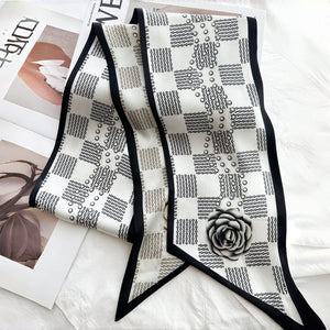 MaraSilk Pure Mulberry Silk Scarf - Ribbon Satin MS736