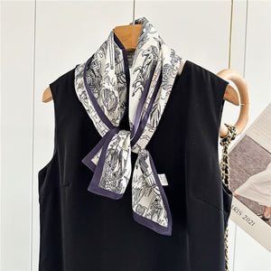 MaraSilk Pure Mulberry Silk Scarf - Ribbon Satin MS738