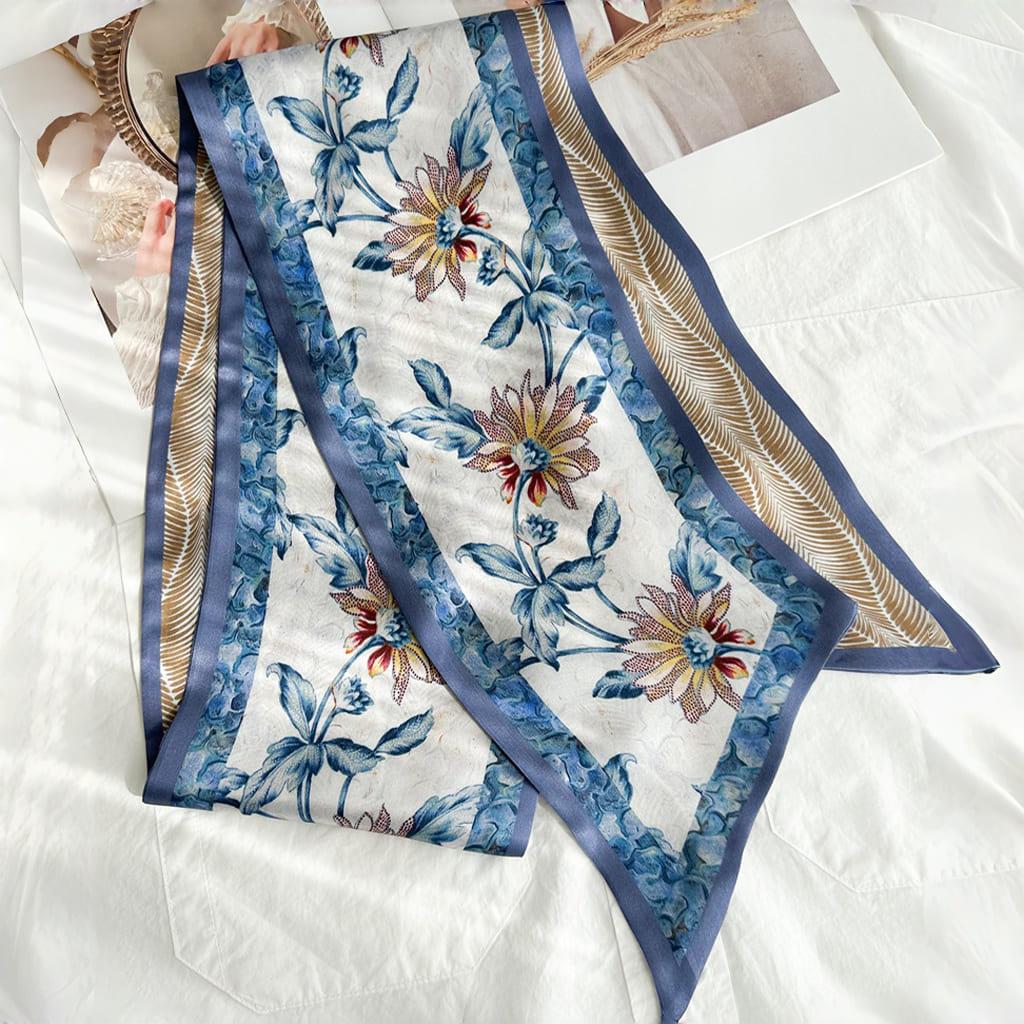 MaraSilk Pure Mulberry Silk Scarf - Ribbon Satin MS739