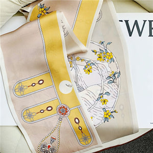 MaraSilk Pure Mulberry Silk Scarf - Ribbon Satin MS743
