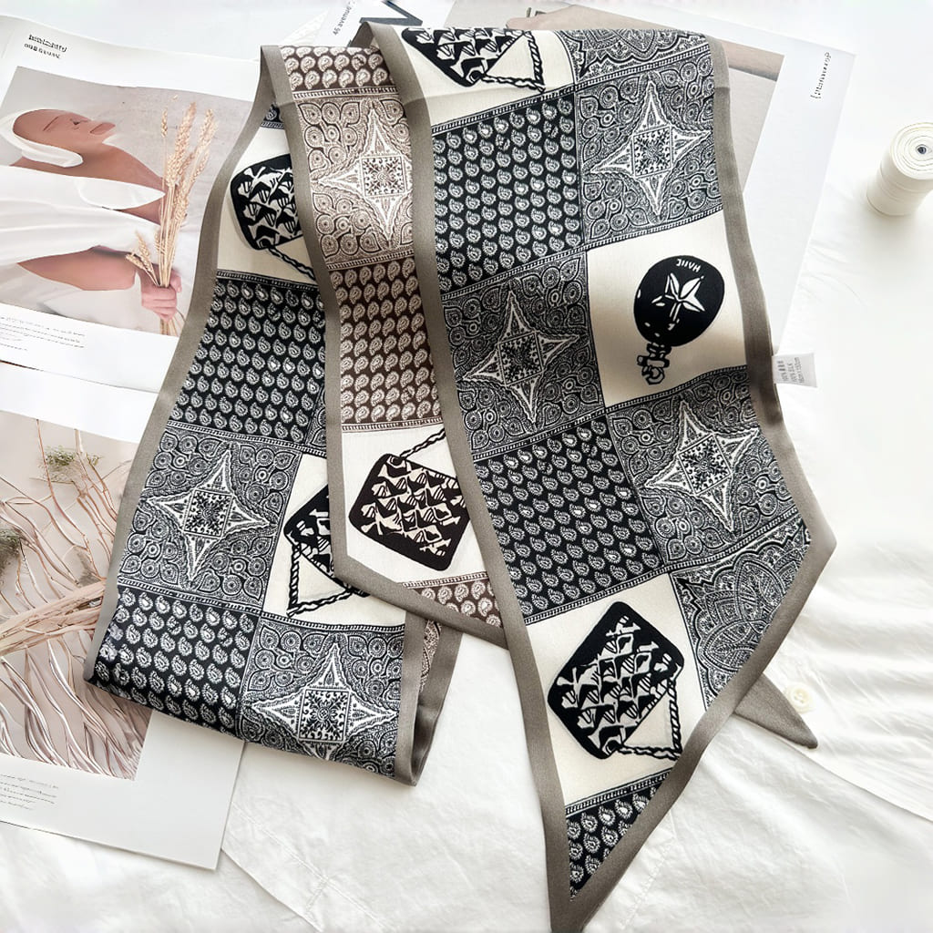 MaraSilk Pure Mulberry Silk Scarf - Ribbon Satin MS745