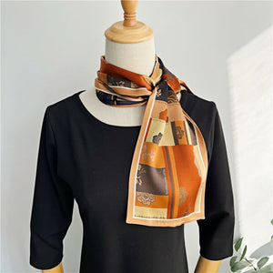 MaraSilk Pure Mulberry Silk Scarf - Ribbon Satin MS754