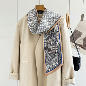 MaraSilk Pure Mulberry Silk Scarf - Ribbon Satin MS755