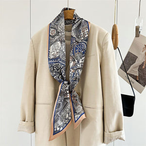 MaraSilk Pure Mulberry Silk Scarf - Ribbon Satin MS755