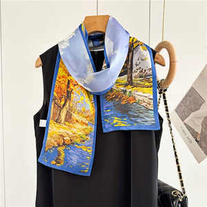 MaraSilk Pure Mulberry Silk Scarf - Ribbon Satin MS761