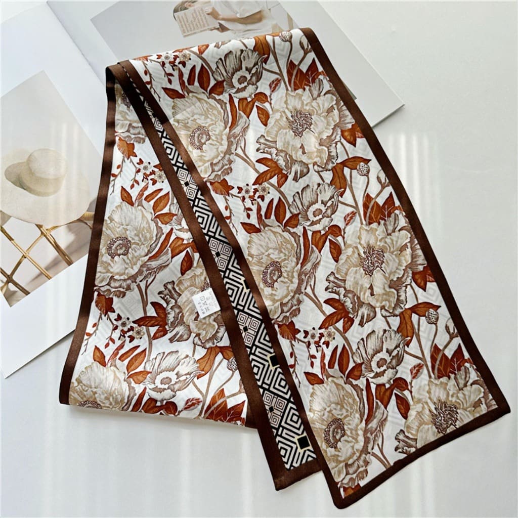 MaraSilk Pure Mulberry Silk Scarf - Ribbon Satin MS763