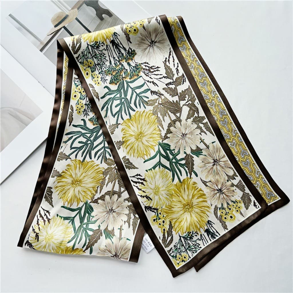 MaraSilk Pure Mulberry Silk Scarf - Ribbon Satin MS764