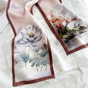 MaraSilk Pure Mulberry Silk Scarf - Ribbon Satin MS767