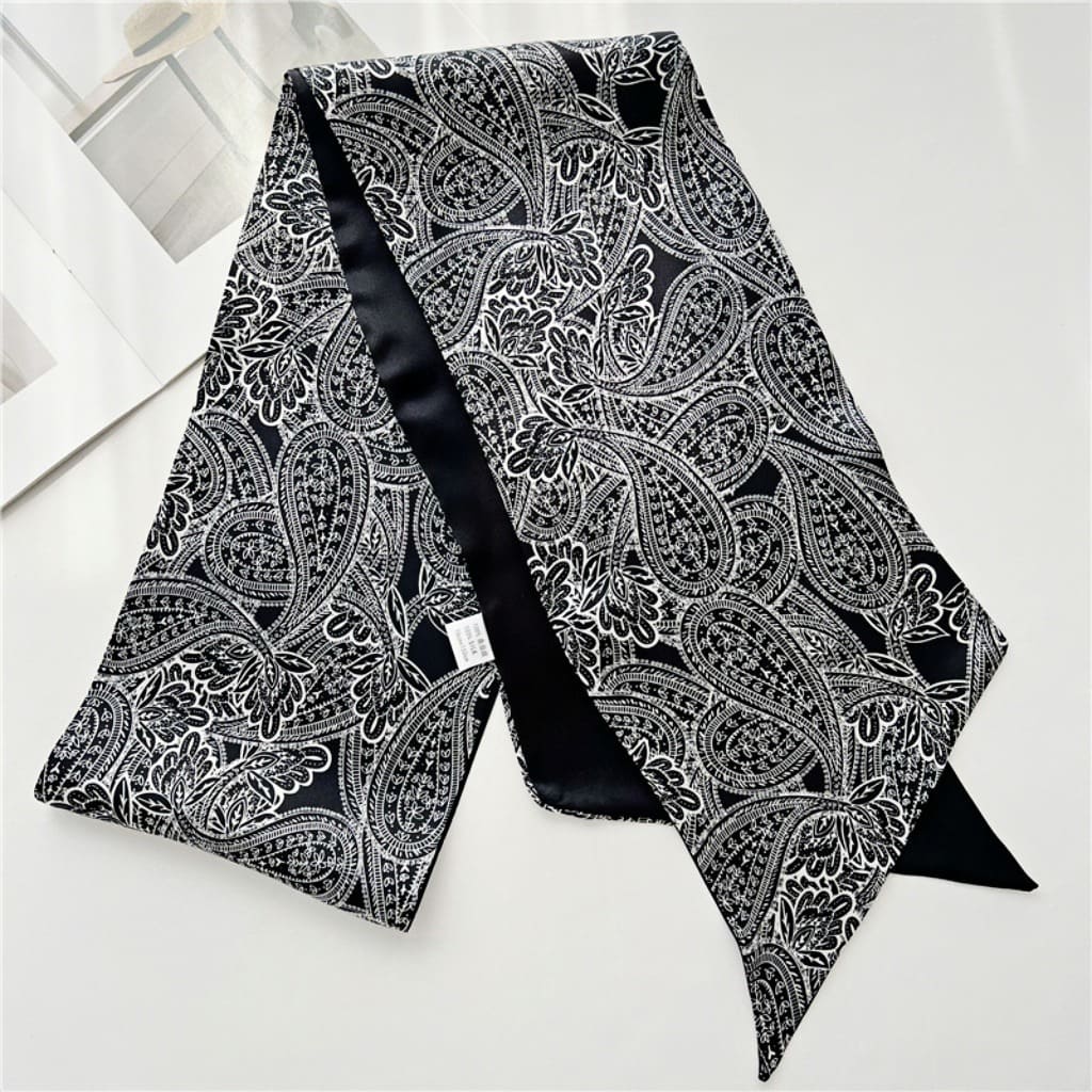 MaraSilk Pure Mulberry Silk Scarf - Ribbon Satin MS778 59" x 6" MS77802