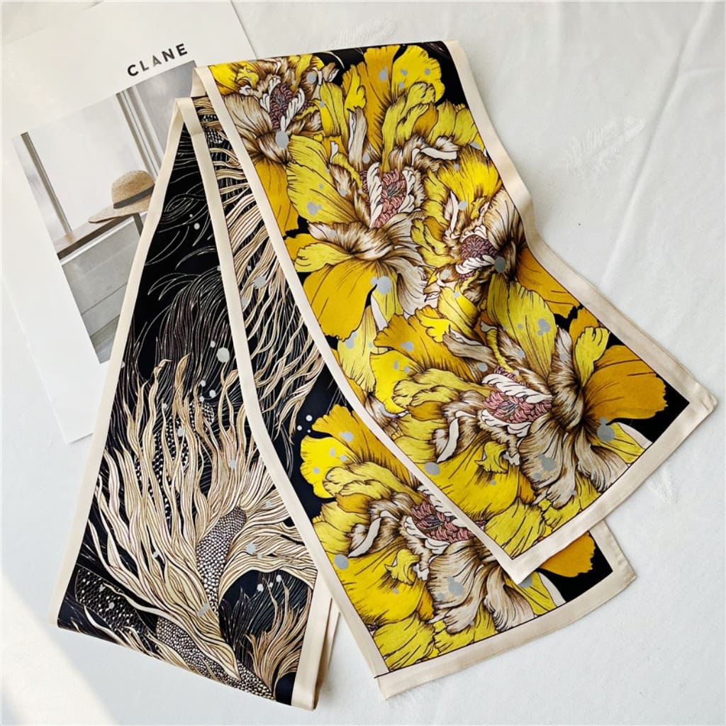 MaraSilk Pure Mulberry Silk Scarf - Ribbon Satin MS779