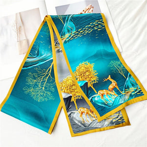 MaraSilk Pure Mulberry Silk Scarf - Ribbon Satin MS784