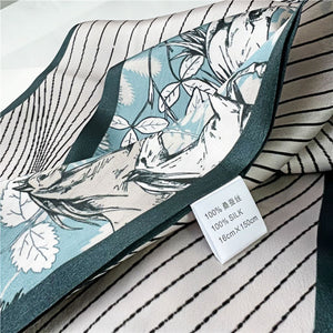 MaraSilk Pure Mulberry Silk Scarf - Ribbon Satin MS789