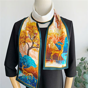 MaraSilk Pure Mulberry Silk Scarf - Ribbon Satin MS790 59" x 6" MS79001