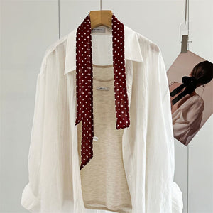 MaraSilk Pure Mulberry Silk Scarf - Skinny Chiffon MS805