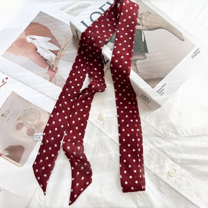 MaraSilk Pure Mulberry Silk Scarf - Skinny Chiffon MS805