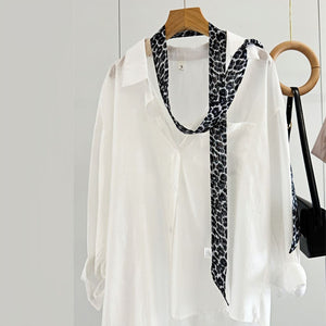 MaraSilk Pure Mulberry Silk Scarf - Skinny Chiffon MS805