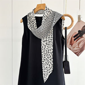 MaraSilk Pure Mulberry Silk Scarf - Skinny Chiffon MS806