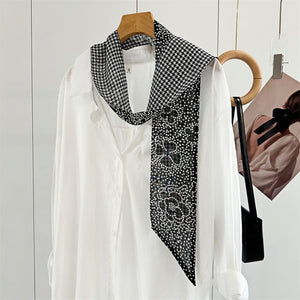 MaraSilk Pure Mulberry Silk Scarf - Skinny Chiffon MS806