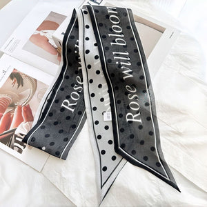 MaraSilk Pure Mulberry Silk Scarf - Skinny Chiffon MS806