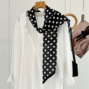 MaraSilk Pure Mulberry Silk Scarf - Skinny Chiffon MS806