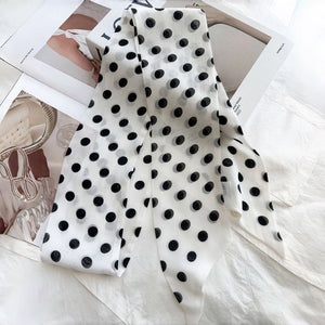 MaraSilk Pure Mulberry Silk Scarf - Skinny Chiffon MS806