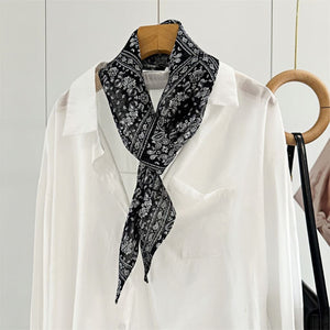 MaraSilk Pure Mulberry Silk Scarf - Skinny Chiffon MS806