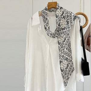 MaraSilk Pure Mulberry Silk Scarf - Skinny Chiffon MS806