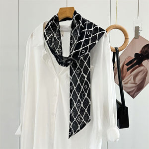 MaraSilk Pure Mulberry Silk Scarf - Skinny Chiffon MS806